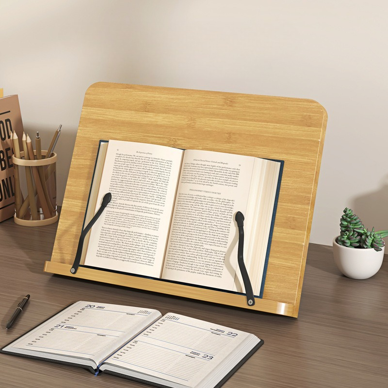 Laptop Office Accessories - 나무 독서대, 다기능 노트북 거치대, 8단계