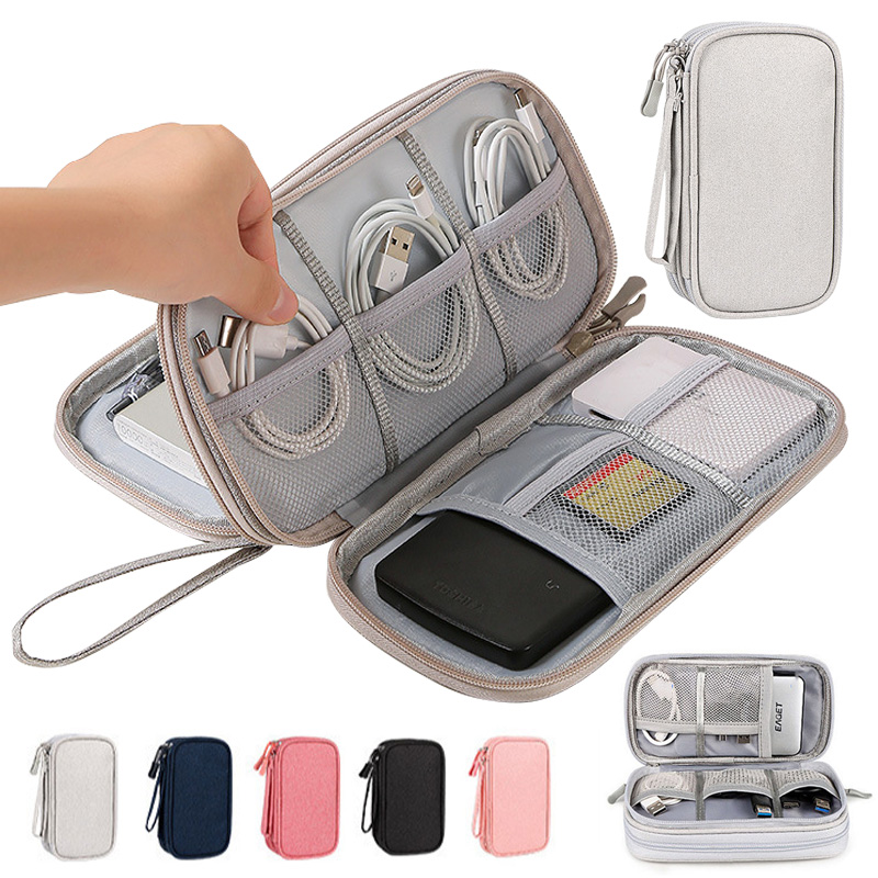 Cable Management Bag - 다채로운 색상의 휴대용 여행용 디지털 수납