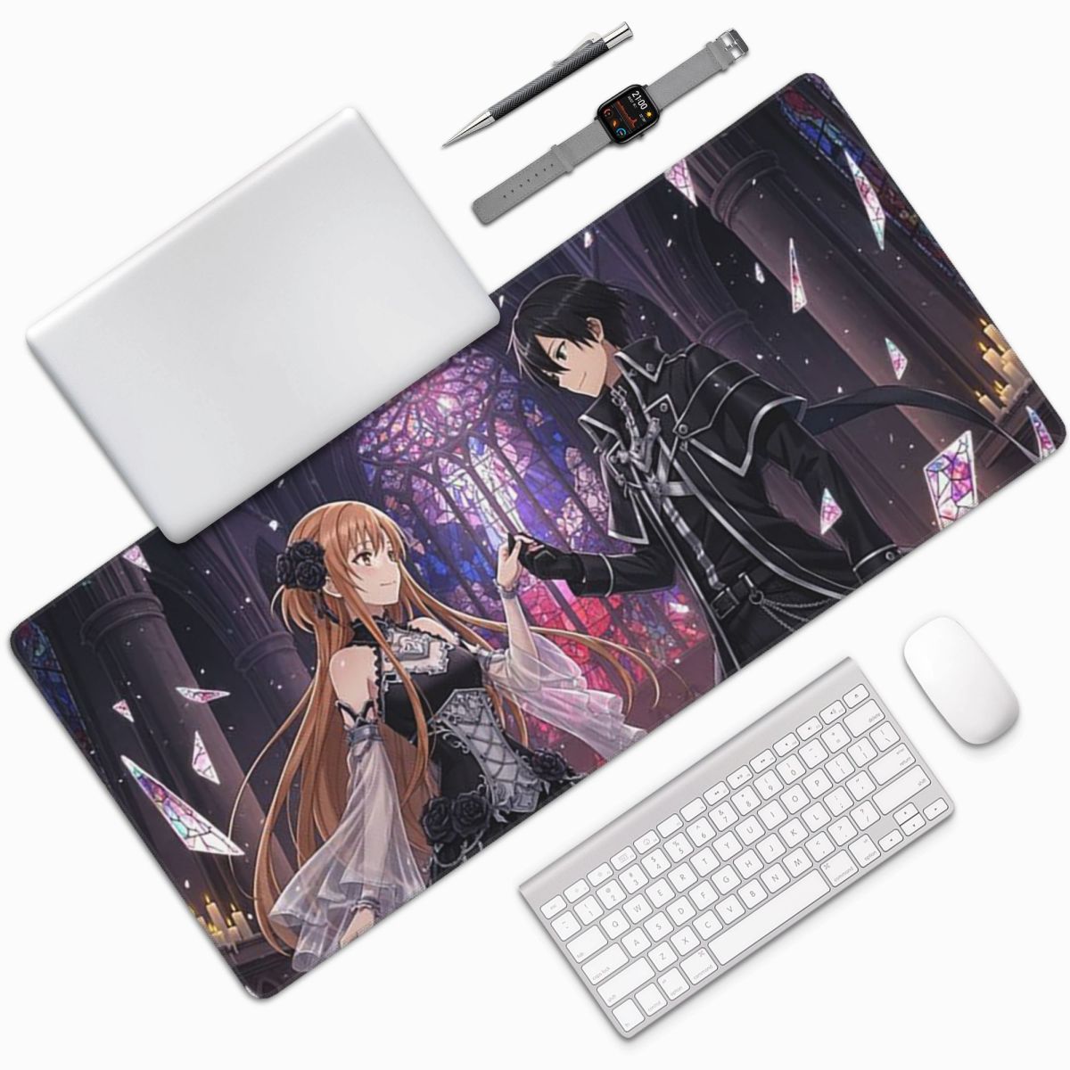 대형 마우스 패드 소드 아트 온라인 SAO 유우키 아스 - Laptop Accessories Online 리뷰 및 가격