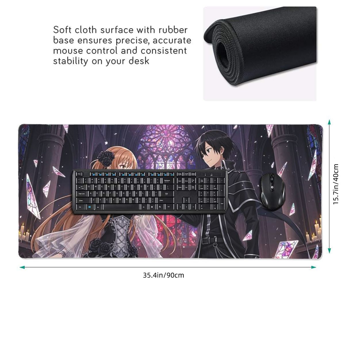 대형 마우스 패드 소드 아트 온라인 SAO 유우키 아스 - Laptop Accessories Online 리뷰 및 가격