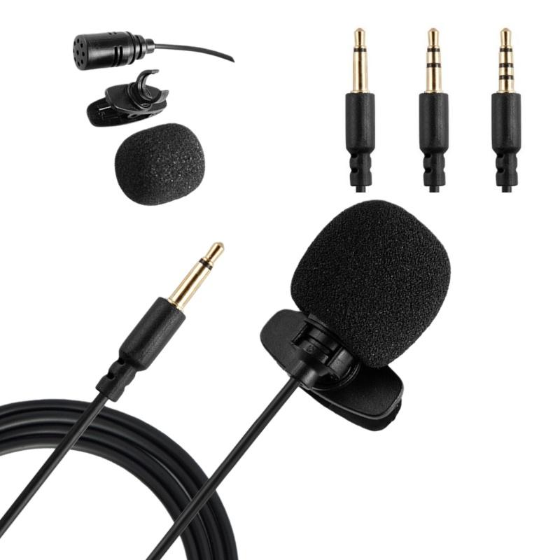 핫 1개 핸즈프리 콘덴서 클립형 라펠 마이크 1.5미터 - Laptop Accessories Online 리뷰 및 가격