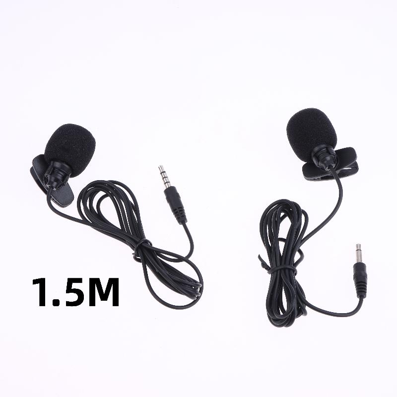 핫 1개 핸즈프리 콘덴서 클립형 라펠 마이크 1.5미터 - Laptop Accessories Online 리뷰 및 가격