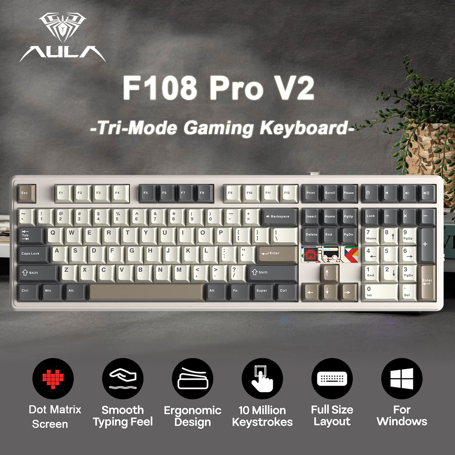 AULA F108 Pro V2 100% 레이아웃 기계식 - Laptop Accessories Uk 리뷰 및 가격