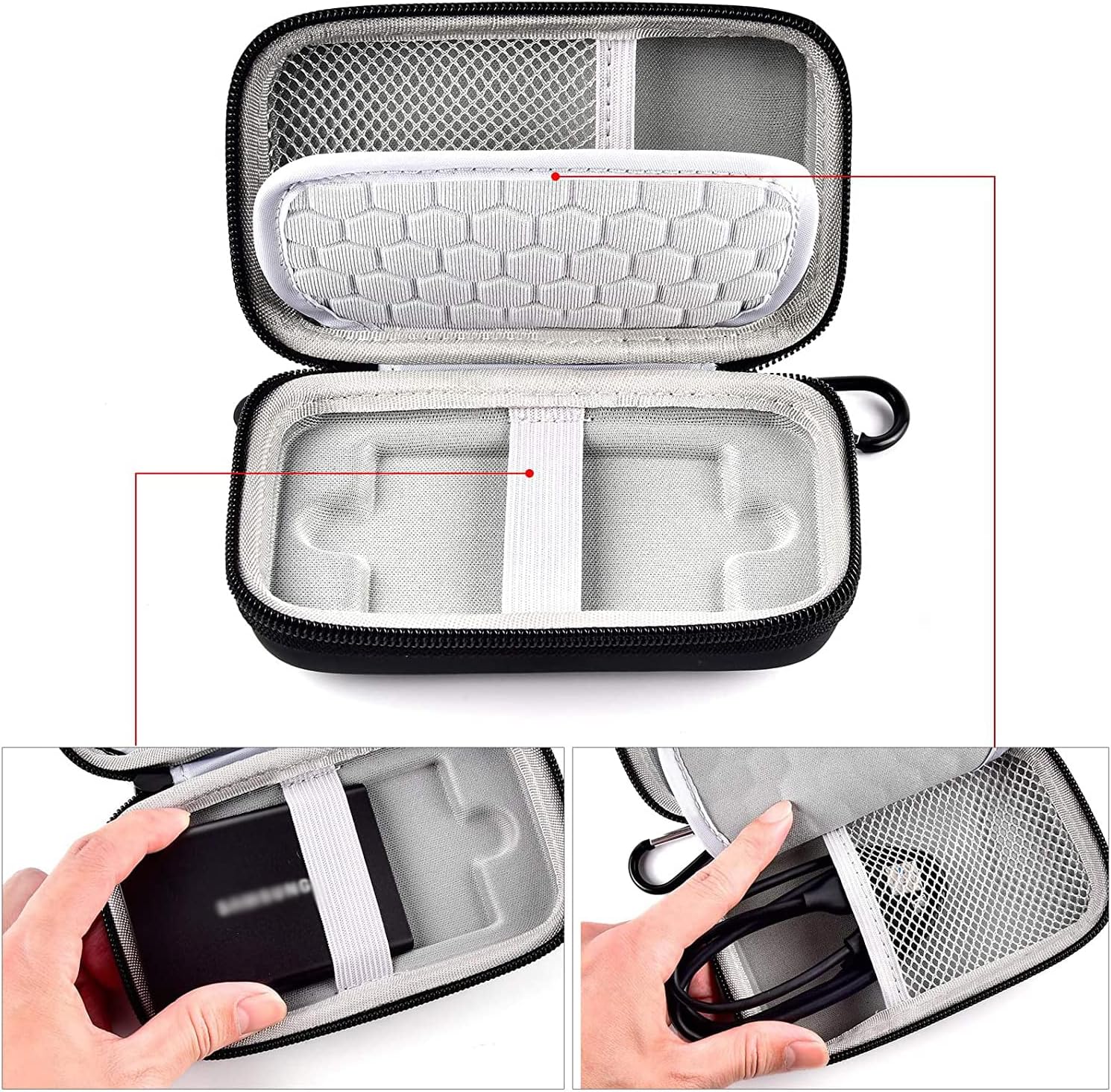 범용 USB 3.2 SSD 케이스, 휴대용 외장 드라이 - Cable Management Bag 리뷰 및 가격
