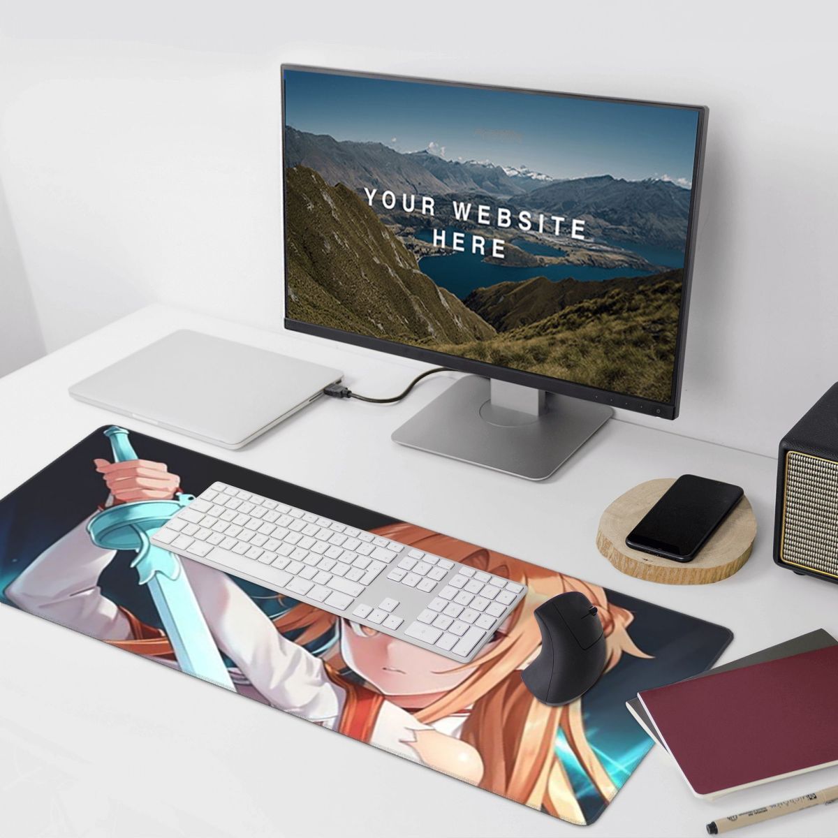 소드 아트 온라인 유우키 아스나 애니메이션 대형 마우스 - Laptop Accessories Online 리뷰 및 가격