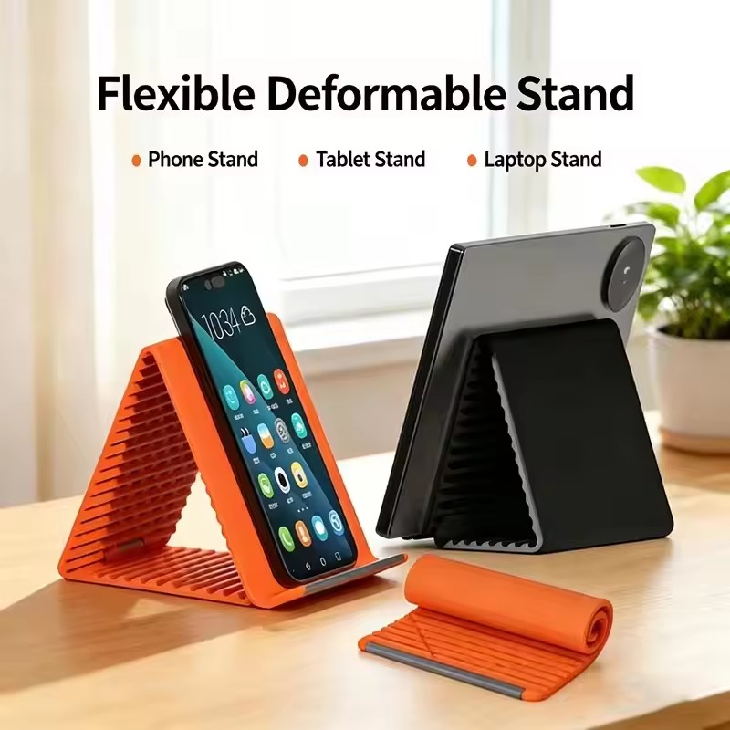 휴대용 실리콘 폰/태블릿/노트북 거치대, 창의적인 접이 - Laptop Office Accessories 리뷰 및 가격