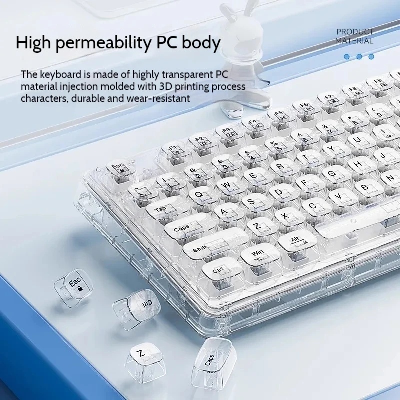 투명 아이스 크리스탈 무선 블루투스 키보드 마우스 콤보 - Laptop Accessories Uk 리뷰 및 가격