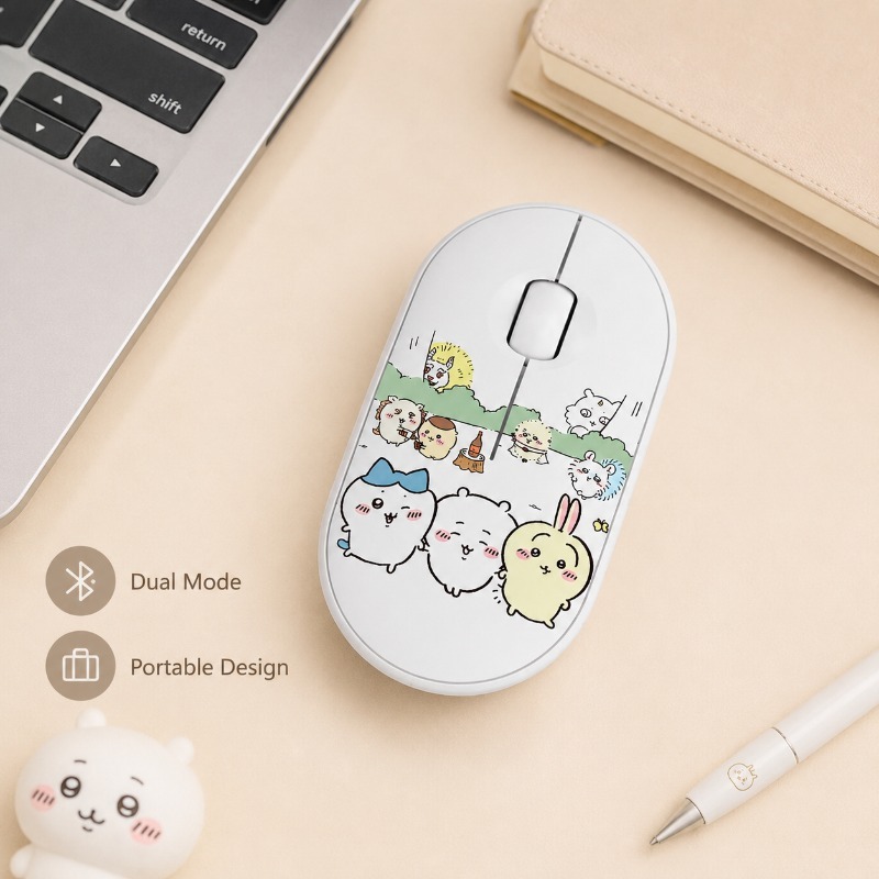 귀여운 Chiikawa 블루투스 무선 마우스 듀얼 모드 - Laptop Office Accessories 리뷰 및 가격