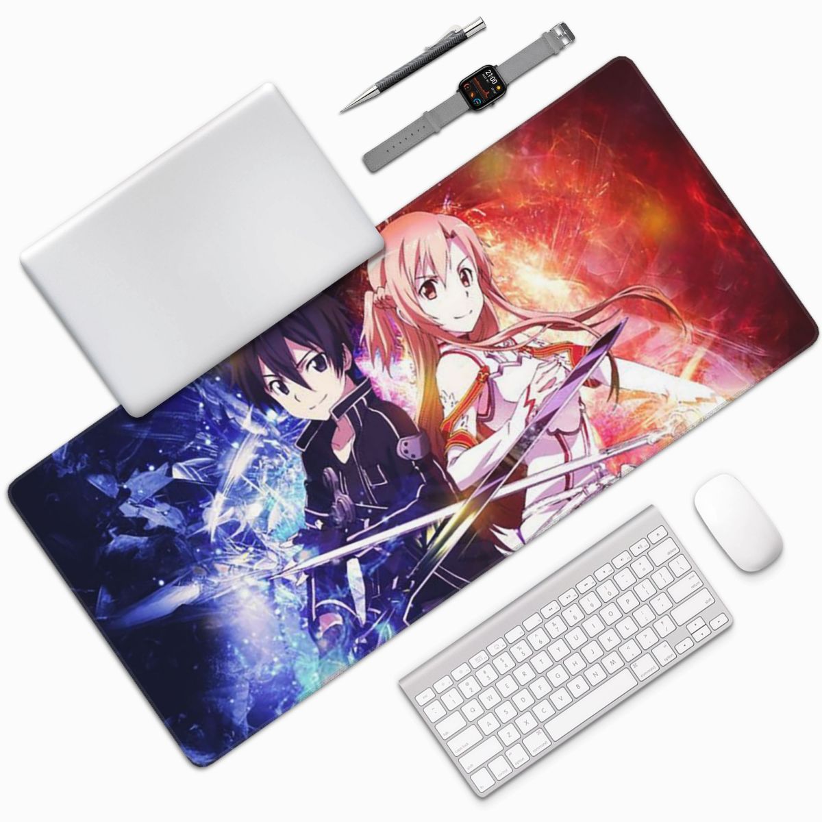 대형 마우스 패드 소드 아트 온라인 SAO 유우키 아스 - Laptop Accessories Online 리뷰 및 가격