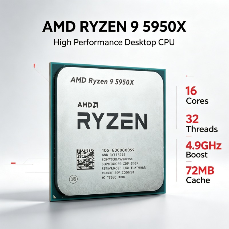 AM4 플랫폼 멀티 코어 CPU AMD 5950X Ry - Amd Cpu Ryzen 9 리뷰 및 가격