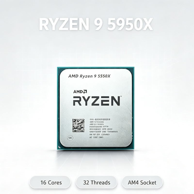 AM4 플랫폼 멀티 코어 CPU AMD 5950X Ry - Amd Cpu Ryzen 9 리뷰 및 가격