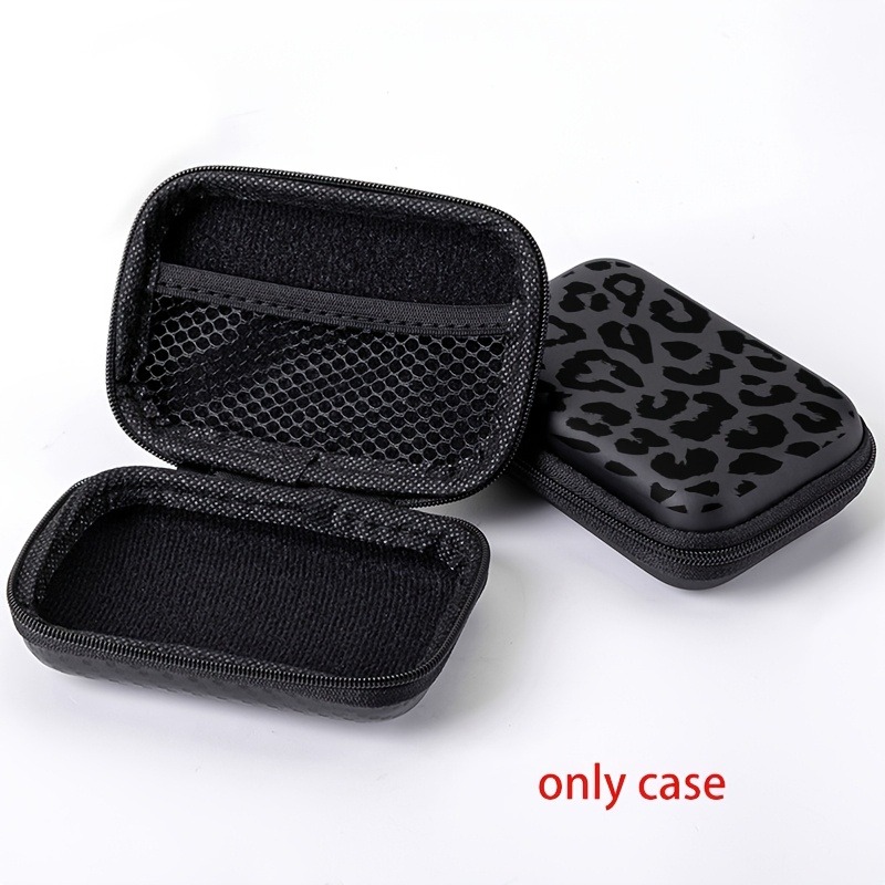 블랙 레오파드 프린트 EVA 하드 쉘 전자제품 정리함  - Cable Management Bag 리뷰 및 가격