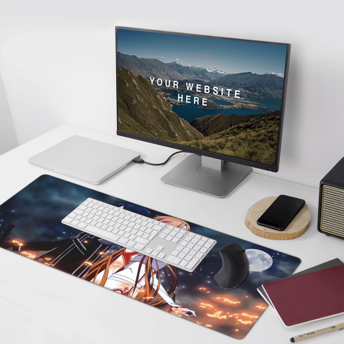 소드 아트 온라인 유우키 아스나 애니메이션 대형 마우스 - Laptop Accessories Online 리뷰 및 가격