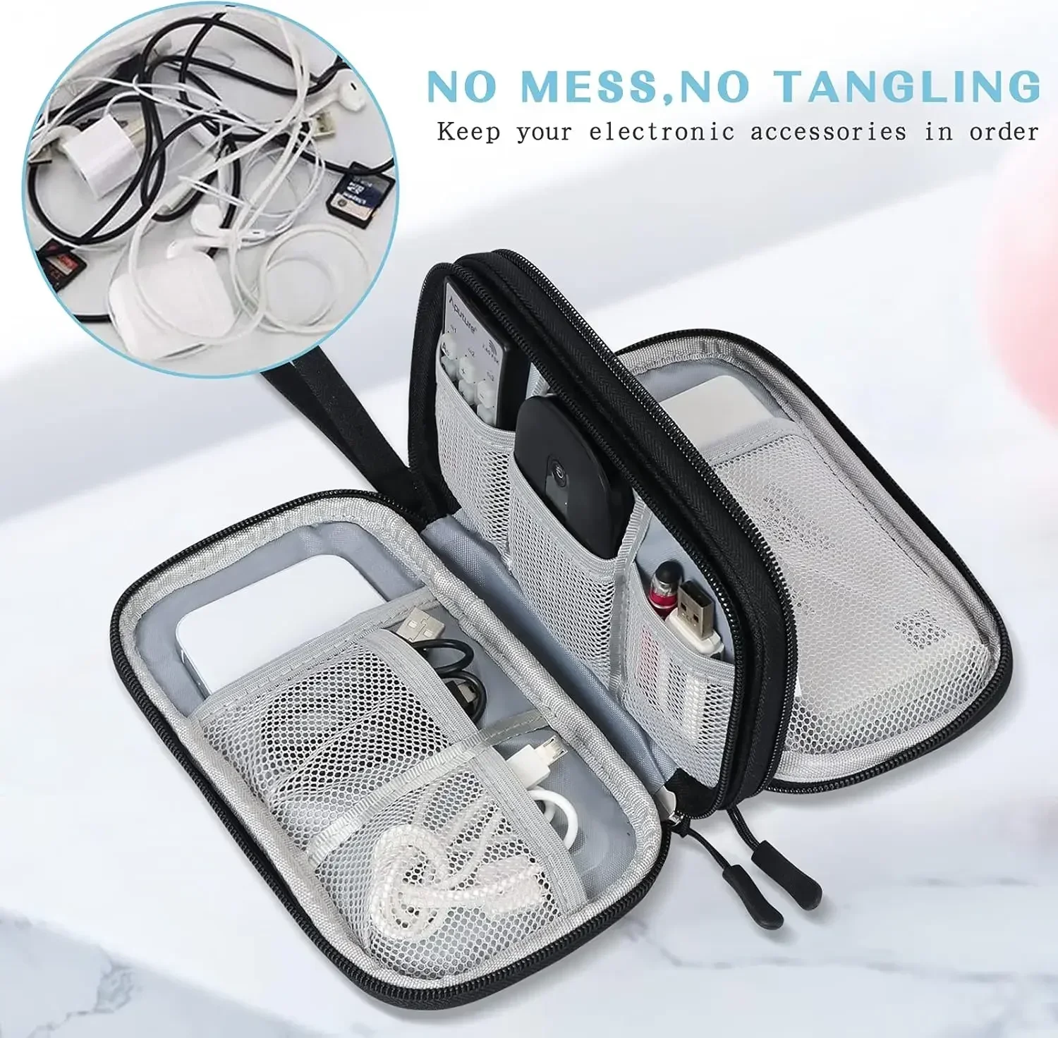 여행용 케이블 가방 휴대용 디지털 보관 파우치 충전기  - Cable Management Bag 리뷰 및 가격
