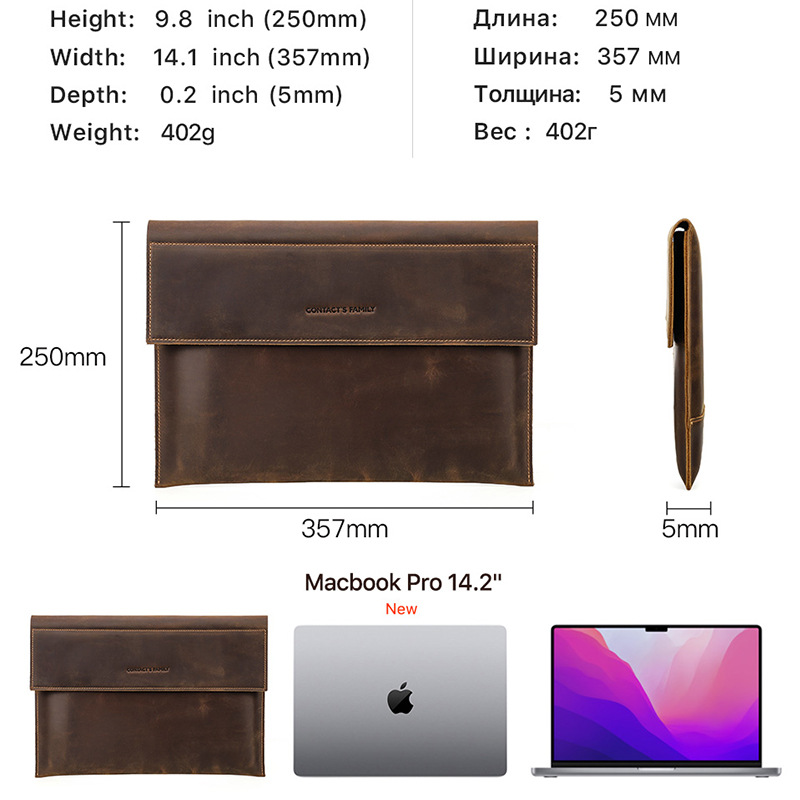 맥북 프로 14용 정품 가죽 보호 케이스, 마그네틱 버 - Laptop Accessories Sleeve 리뷰 및 가격