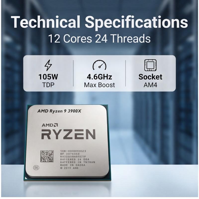 데스크탑용 라이젠 9 3900X 프로세서 AMD R9  - Amd Cpu Ryzen 9 리뷰 및 가격