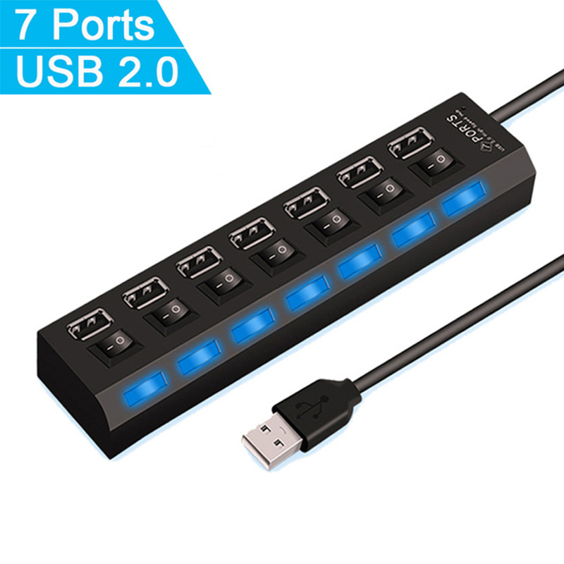 노트북 컴퓨터 액세서리용 7 포트 USB 2.0 허브  - Laptop Accessories All 리뷰 및 가격