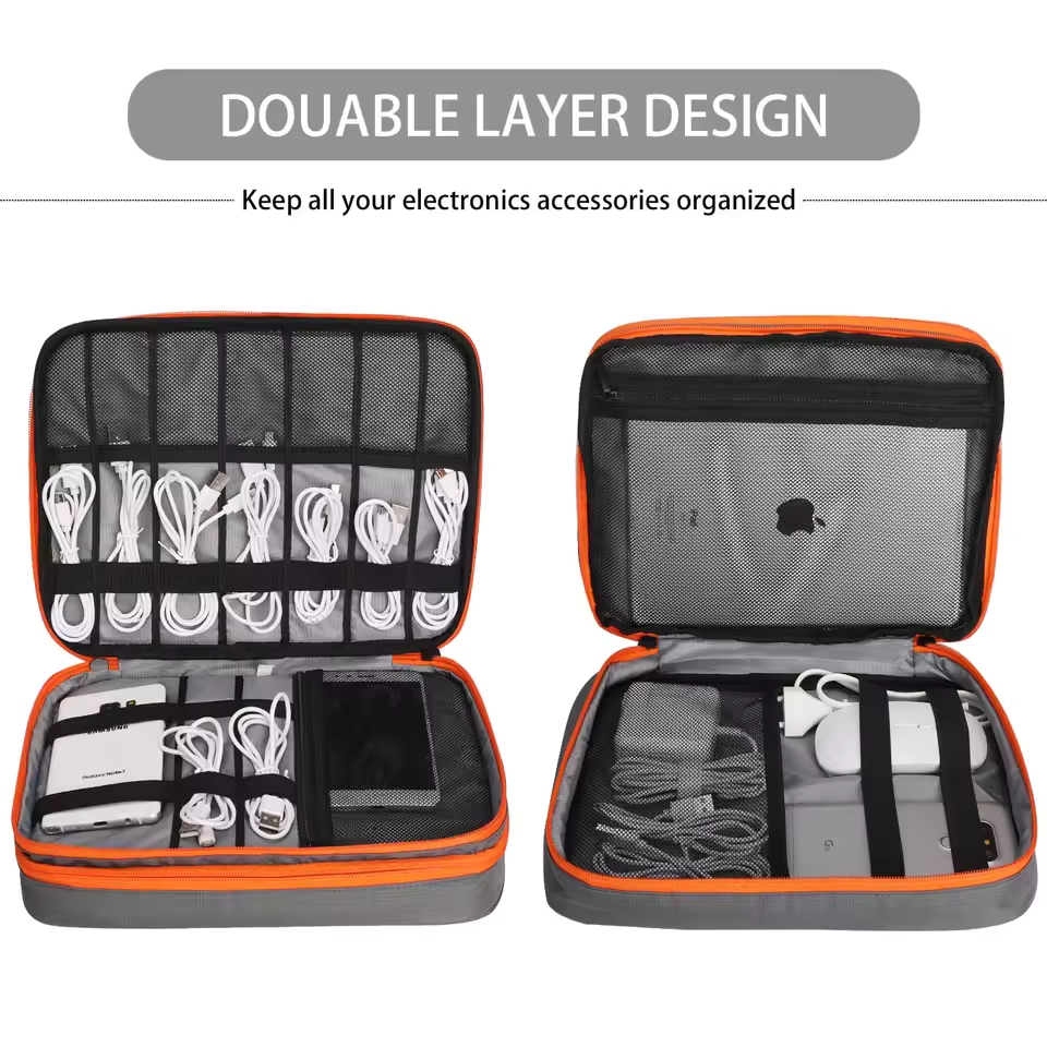 여행용 이중 레이어 디지털 수납 파우치 충전기 USB  - Cable Management Bag 리뷰 및 가격