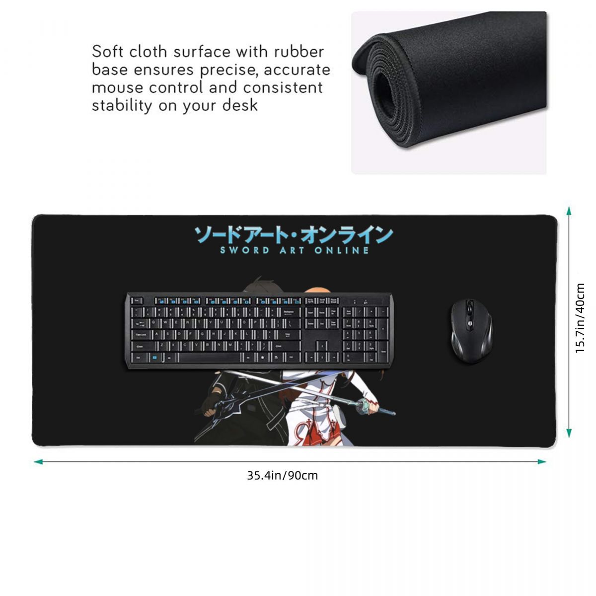 대형 마우스 패드 소드 아트 온라인 SAO 유우키 아스 - Laptop Accessories Online 리뷰 및 가격